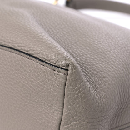 Prada Vitello Phenix Logo Hobo Argilla 8 of 13