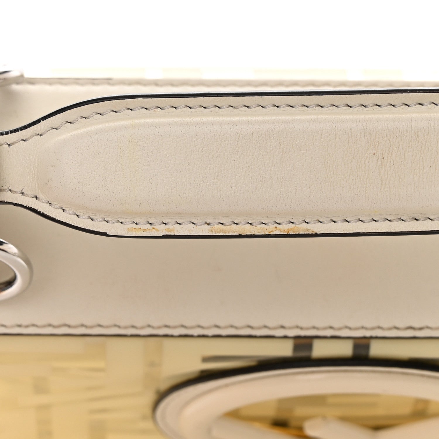 Fendi TPU FF Vitello Century F is Fendi Small Kan I Shoulder Bag White 17 of 19