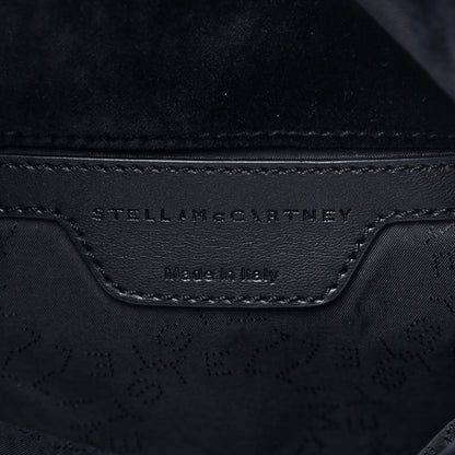 Stella McCartney Velvet Mini Falabella Fold Over Tote Black 6 of 9