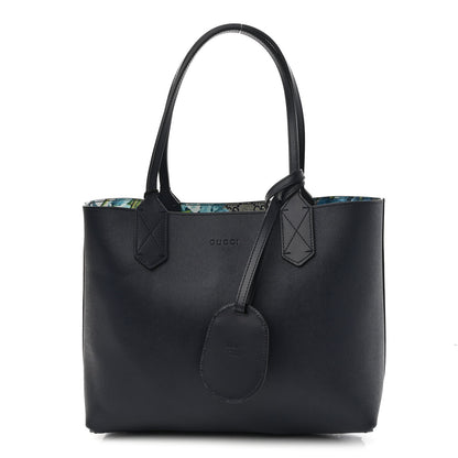 Gucci GG Supreme Monogram Blooms Small Reversible Tote Beige Blue Navy 2 of 11