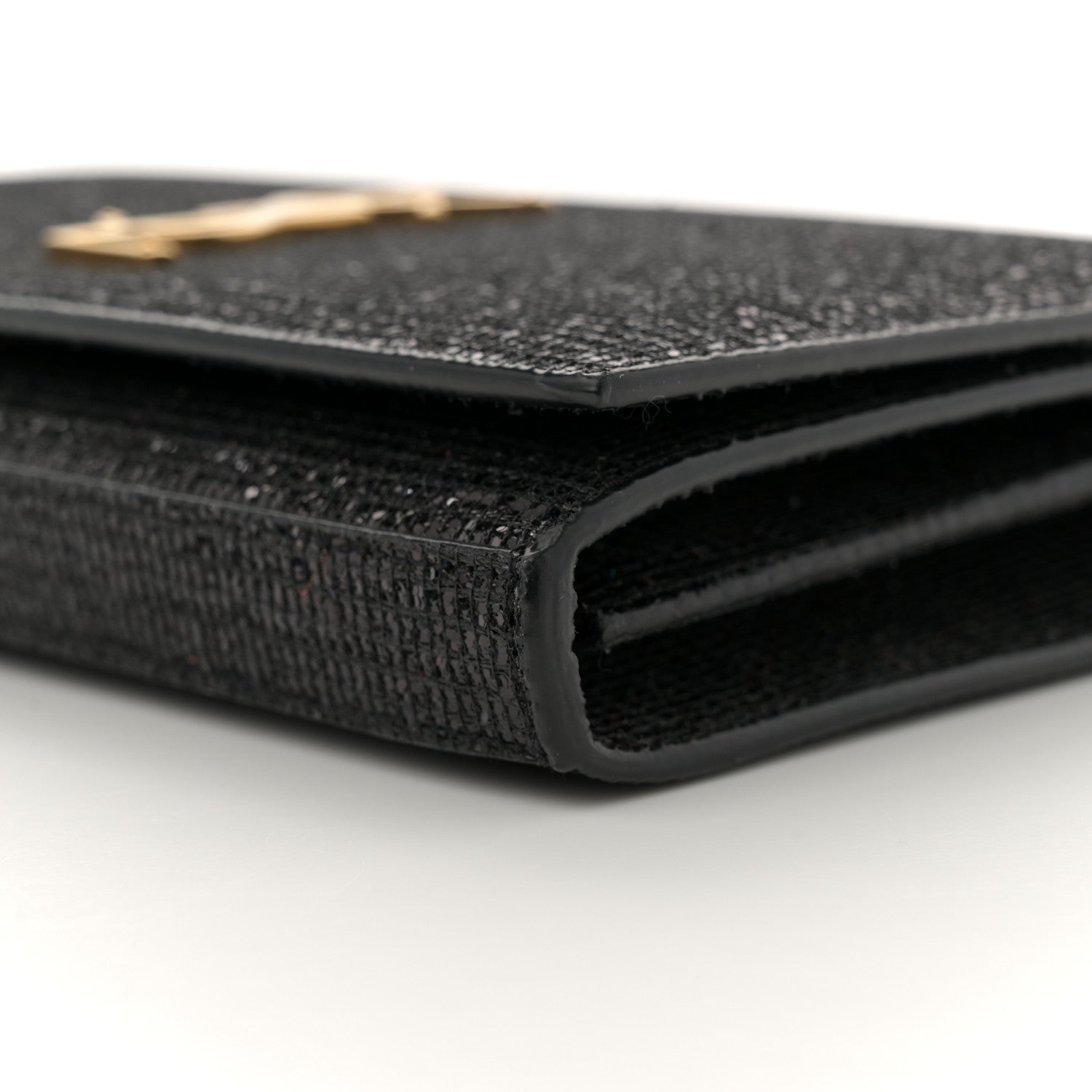 Saint Laurent Glitter Classic Monogram Galactica Chain Wallet Black 10 of 11