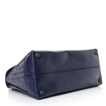 Bottega Veneta Nappa Medium Piazza Bag Sapphire 3 of 4
