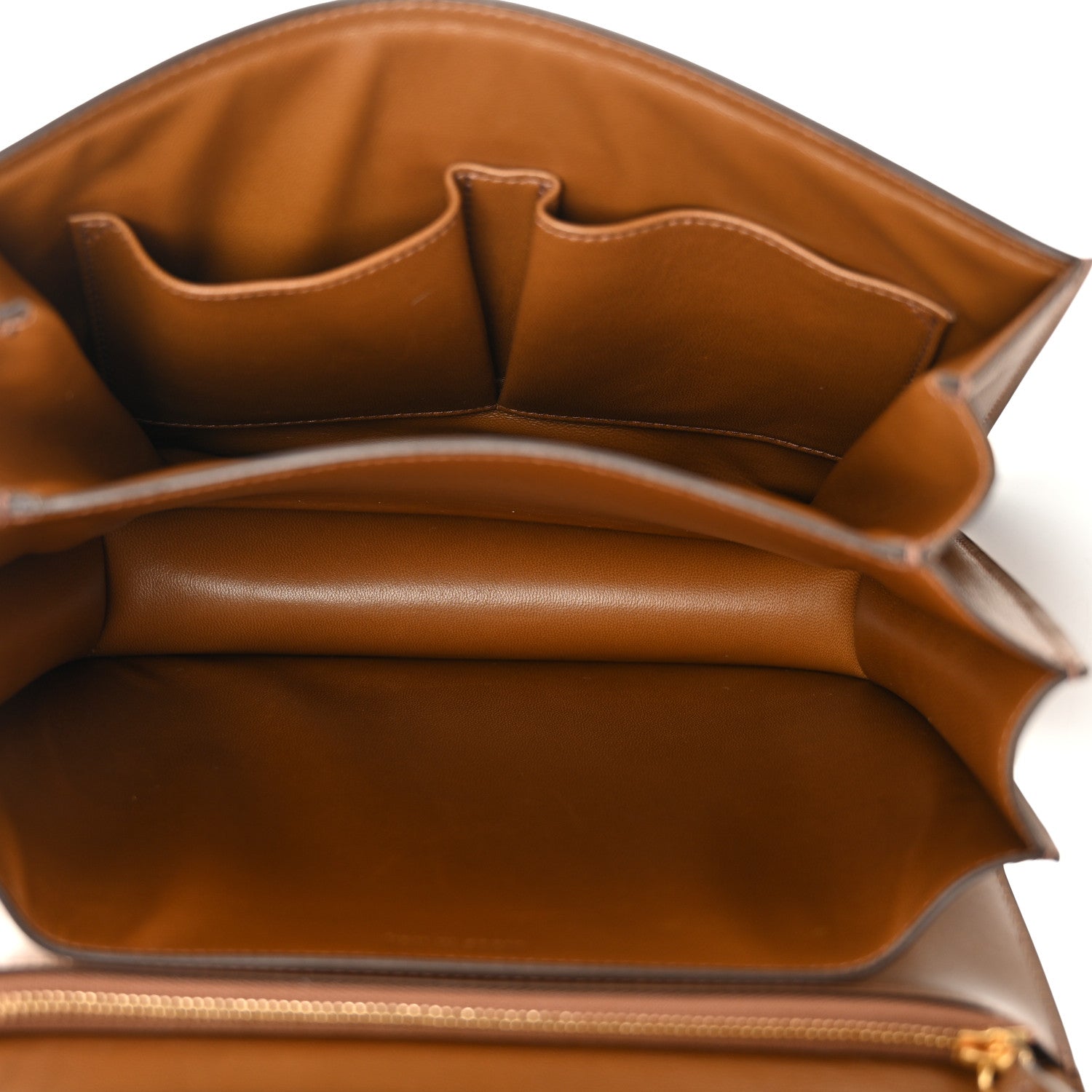 Celine Box Calfskin Medium Classic Box Flap Bag Camel 5 of 12