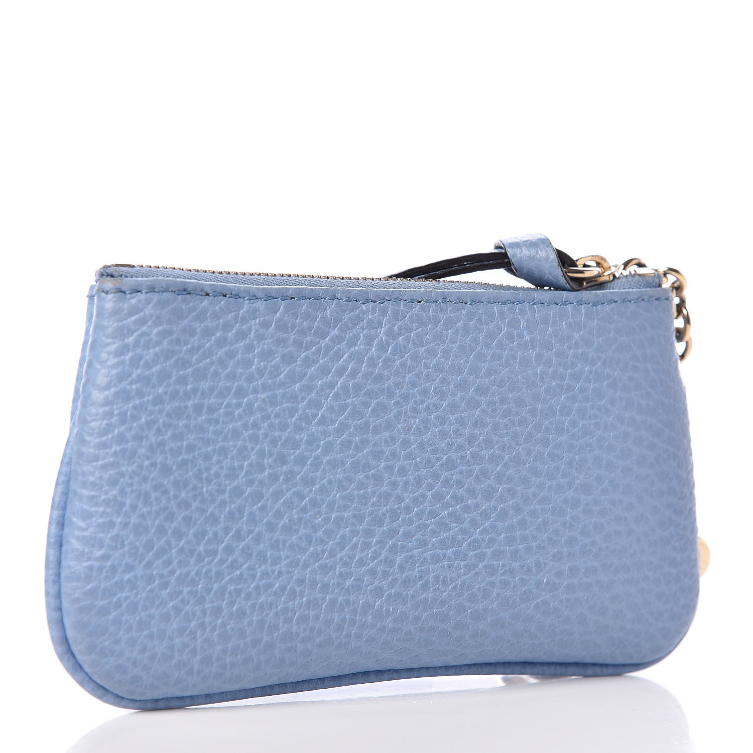 Gucci Dollar Calfskin Swing Key Case Mineral Blue 3 of 9