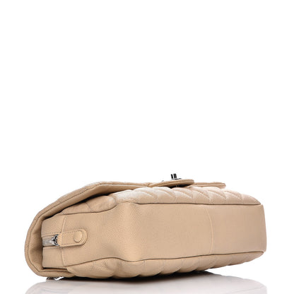 Chanel Caviar Quilted Jumbo Easy Flap Beige 4 of 12