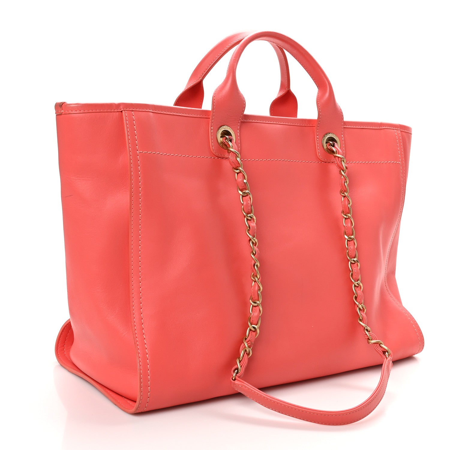 Chanel Calfskin Medium Deauville Tote Pink 3 of 11