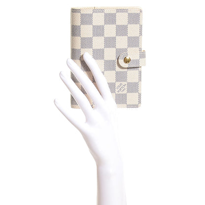 Louis Vuitton Damier Azur Small Ring Agenda Cover 2 of 8