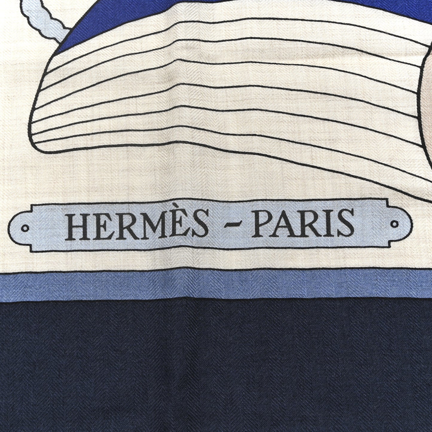 Cashmere Silk Thalassa Shawl 140 Marine Naturel Ciel