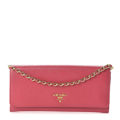 Prada Saffiano Metal Oro Chain Wallet Tamaris 1 of 9