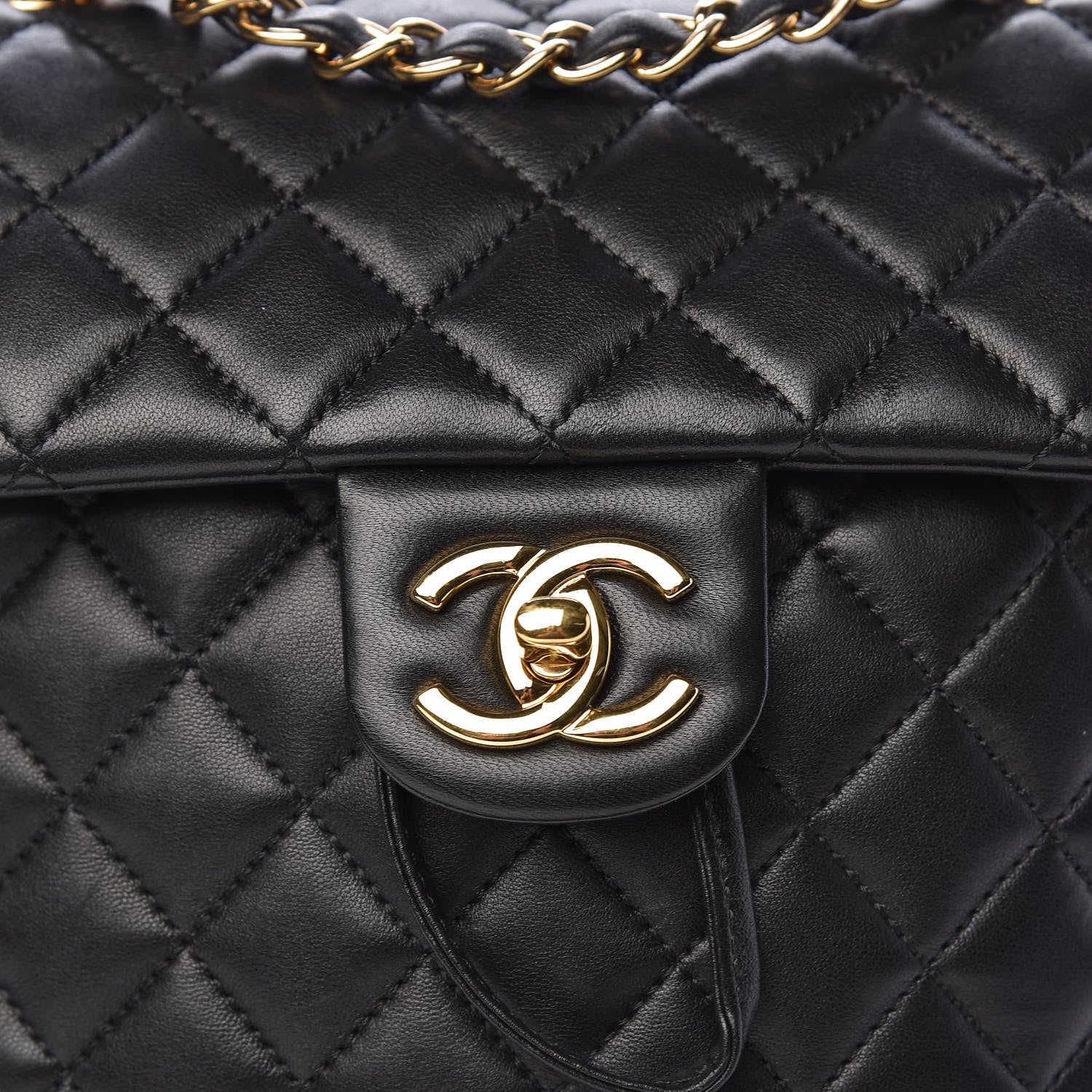 Chanel Lambskin Quilted Small Urban Spirit Backpack Black 8 of 15