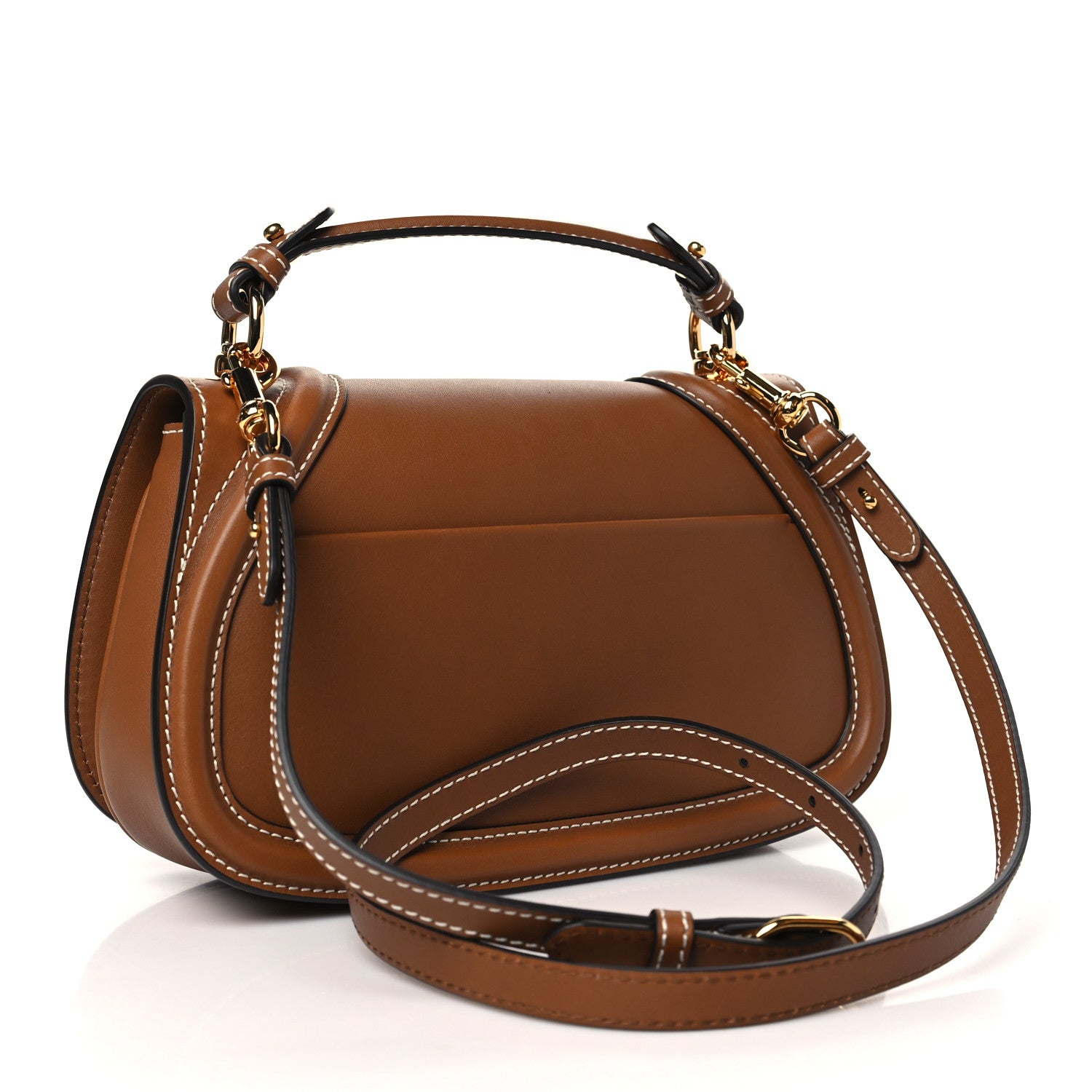 Gucci Roxy Calfskin Medium Blondie Top Handle Bag Brown 3 of 10