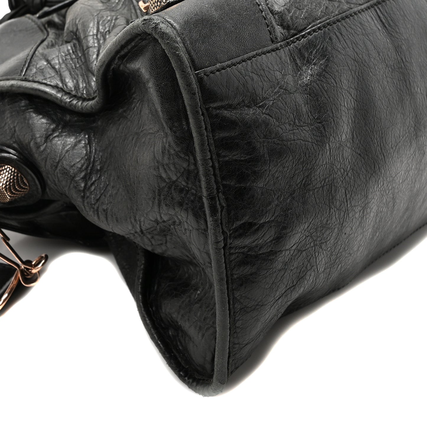 Agneau Giant 21 Rose Gold Hardware Part Time Black