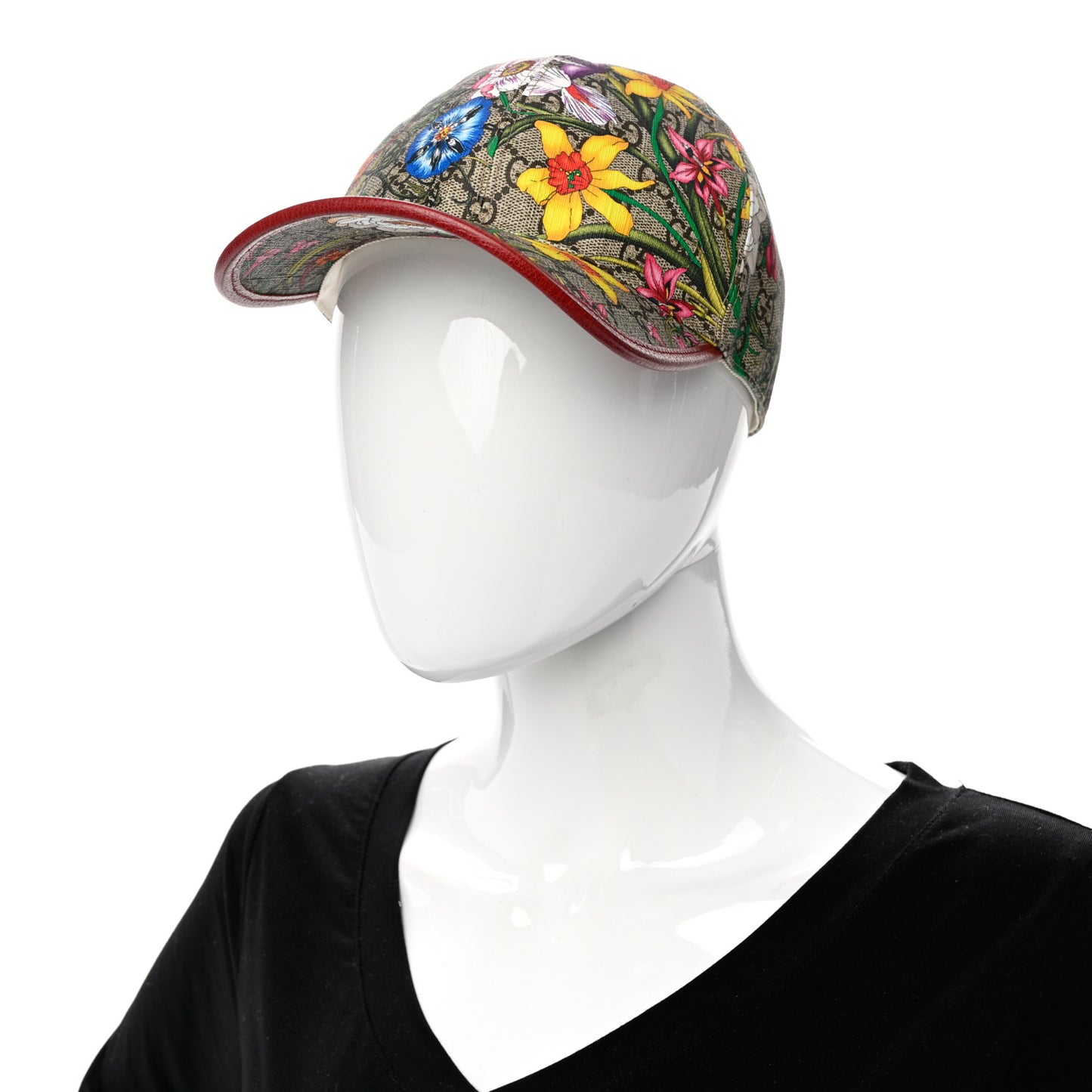 GG Supreme Flora Claudia Baseball Hat 57 M Red