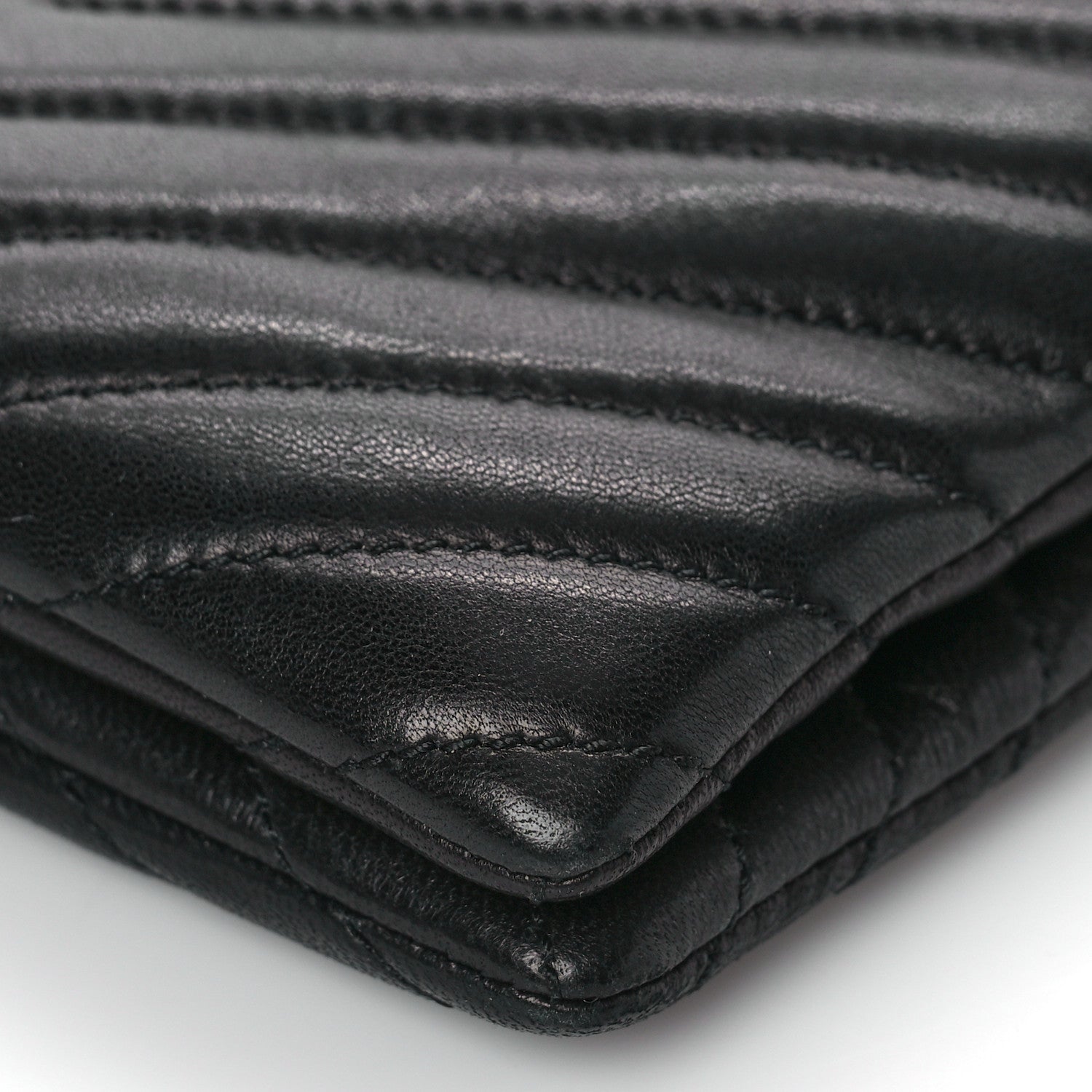 Saint Laurent Lambskin Quilted Double Flap Bag Black 8 of 8