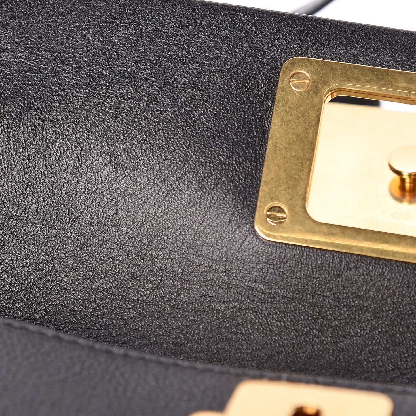Smooth Calfskin Small VRing Crossbody Bag Black