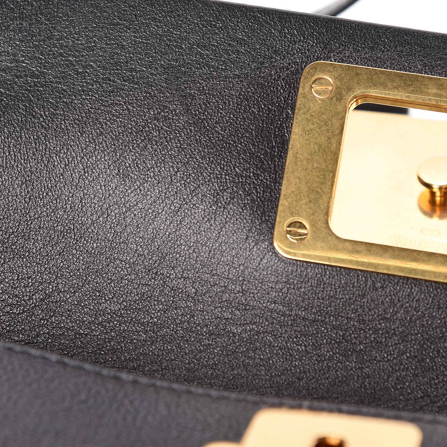 Valentino Garavani Smooth Calfskin Small VRing Crossbody Bag Black 11 of 12