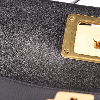 Valentino Garavani Smooth Calfskin Small VRing Crossbody Bag Black 11 of 12