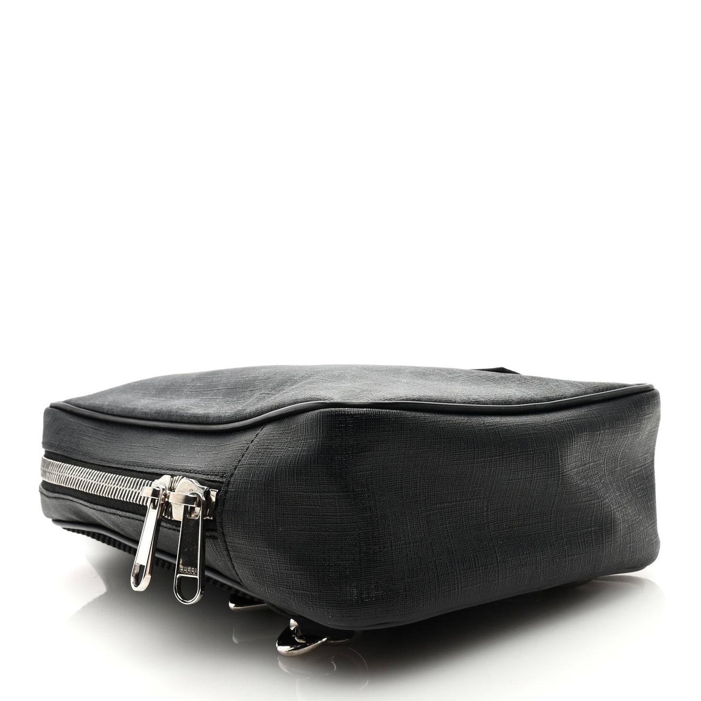 GG Supreme Monogram Web Belt Bag Black Grey