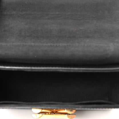 Louis Vuitton Calfskin Monogram Braided Twist Shoulder Bag MM Black 6 of 10
