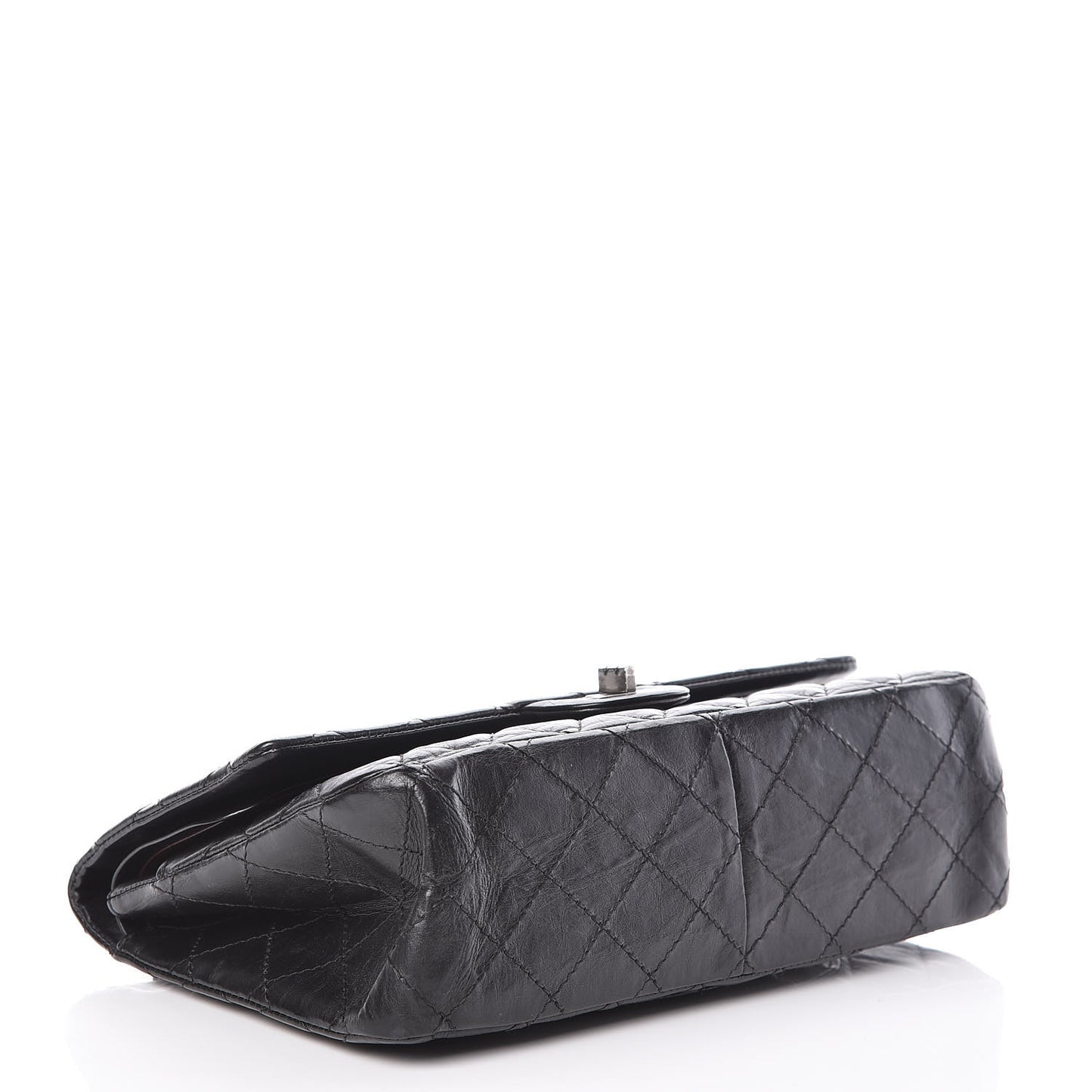 Aged Calfskin Quilted 2.55 Reissue 226 Flap Black