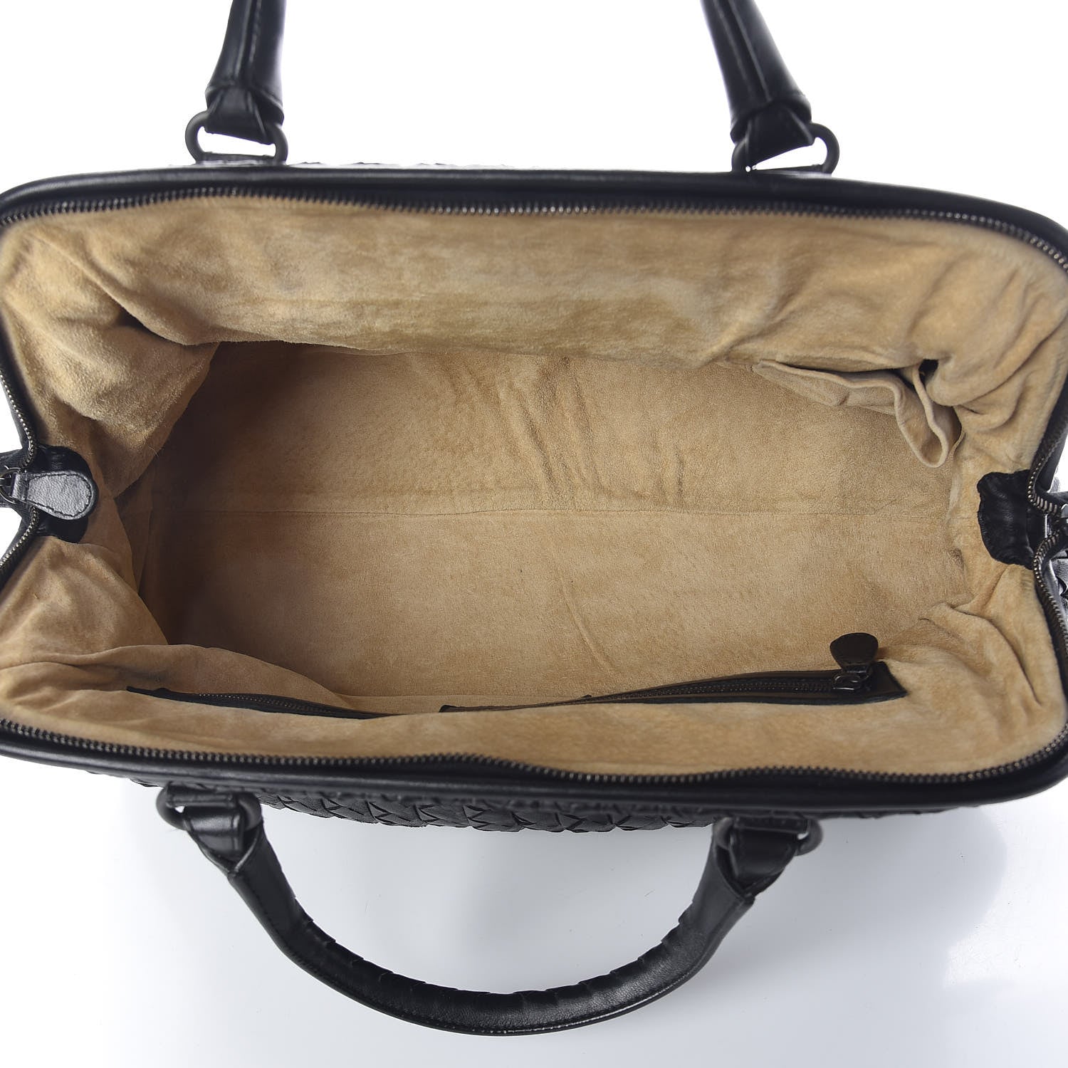 Bottega Veneta Nappa Intrecciato New Bond Satchel Black 5 of 9