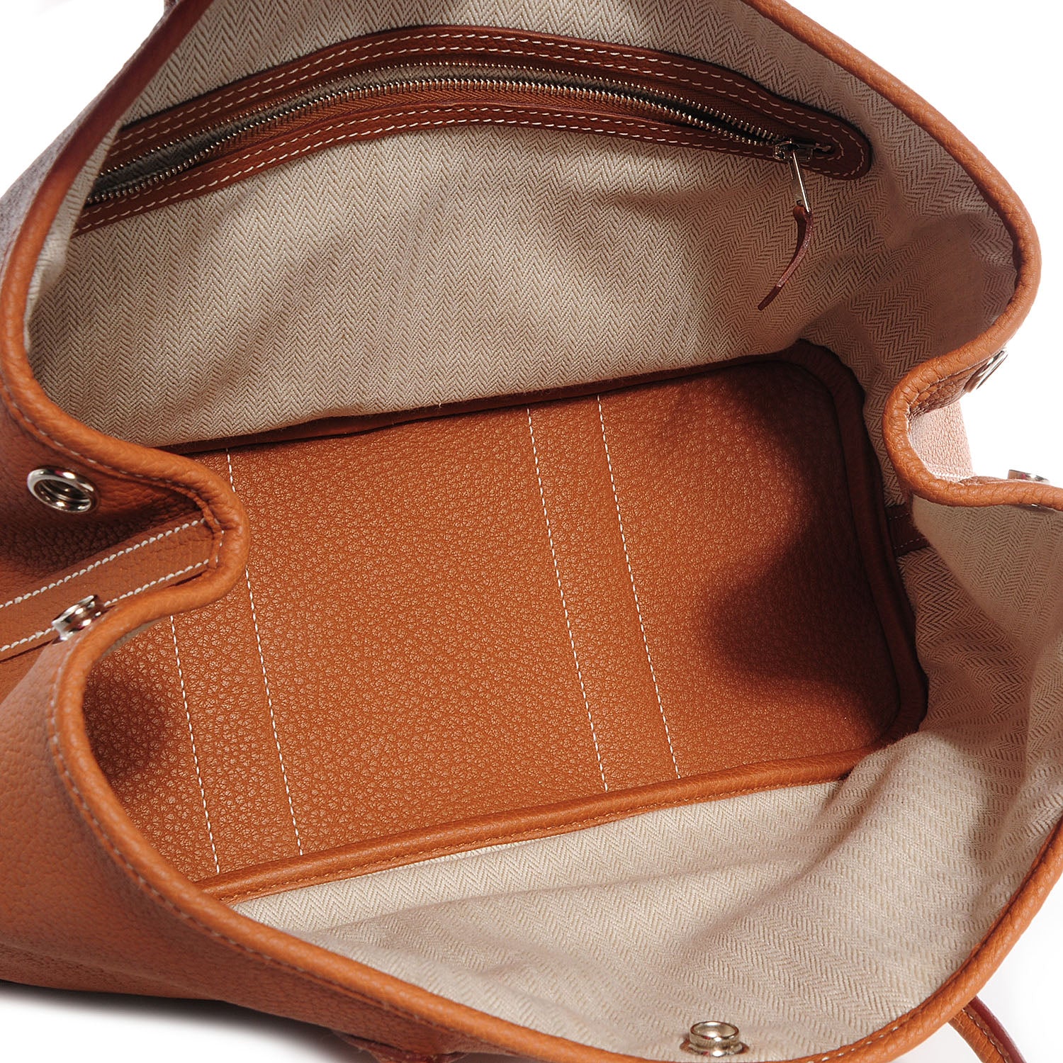 Hermes Veau Negonda Garden Party Tote TPM Gold 6 of 11