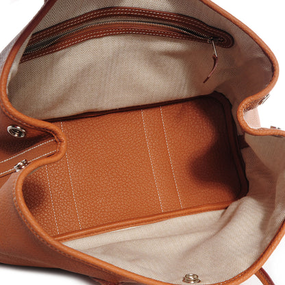 Hermes Veau Negonda Garden Party Tote TPM Gold 6 of 11