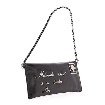 Chanel Lambskin Envelope 31 Rue Cambon Chain Clutch Black 5 of 16