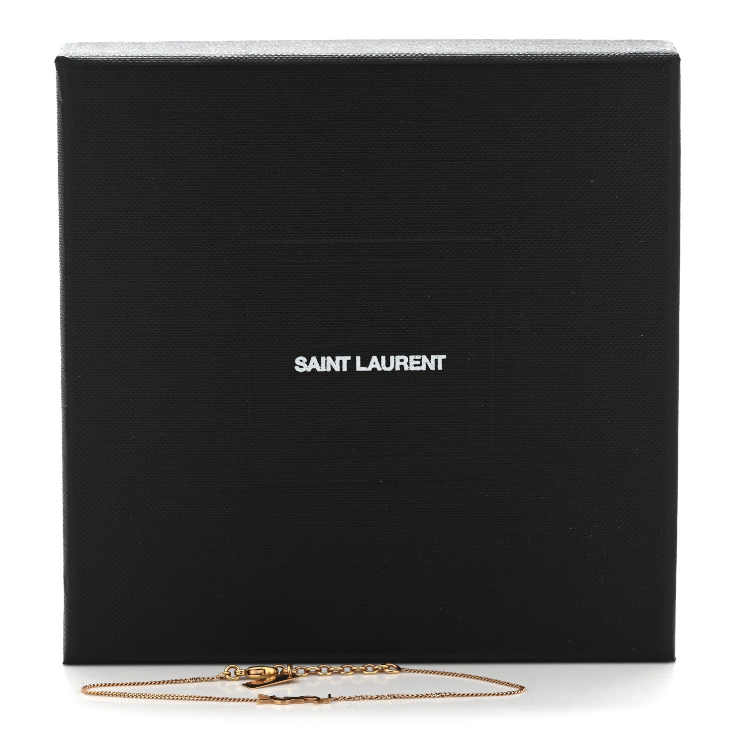 Saint Laurent Metal Monogram Cassandre Charm Bracelet Gold 6 of 6