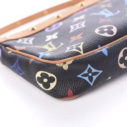 Louis Vuitton Monogram Multicolor Pochette Accessories Black 8 of 13