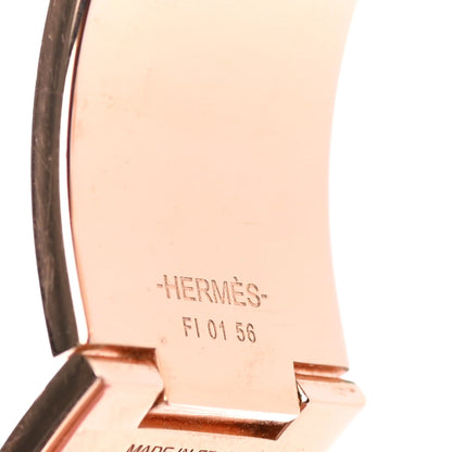Hermes Enamel Wide Clic Clac H Bracelet PM Marron Glace 3 of 4