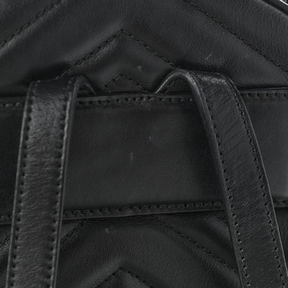 Gucci Calfskin Matelasse GG Marmont Backpack Black 11 of 12