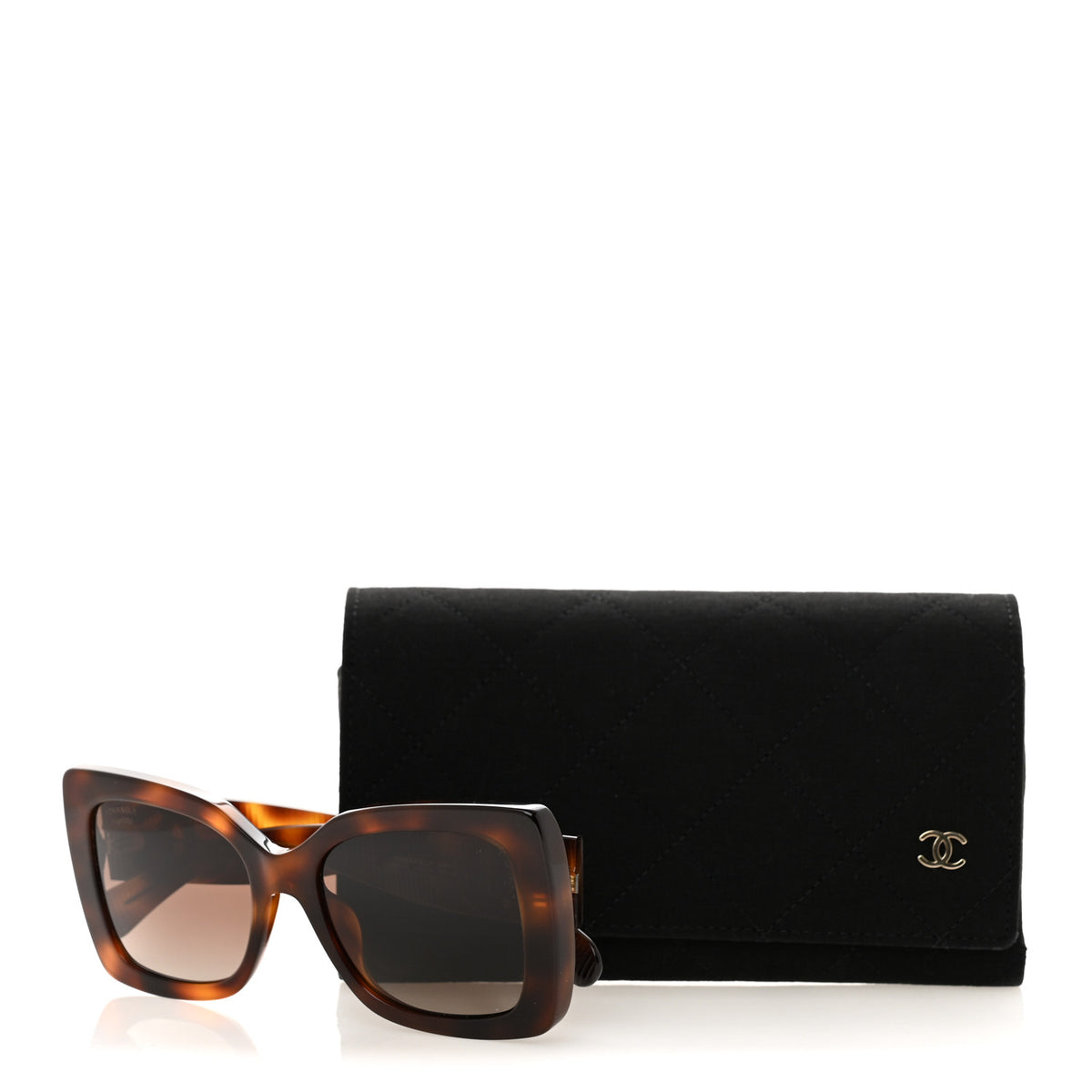 Square Polarized CC Sunglasses 5494-A Tortoise Brown