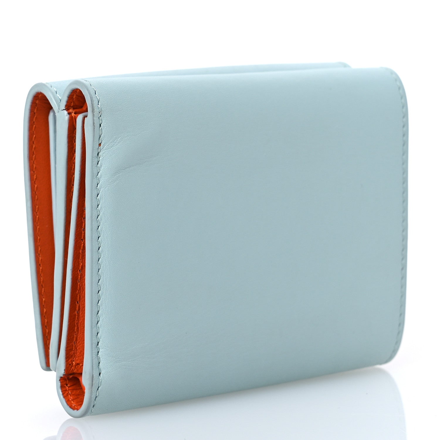 Loewe X SUNA FUJITA Nappa Penguin Trifold Wallet Blue Ice 3 of 11