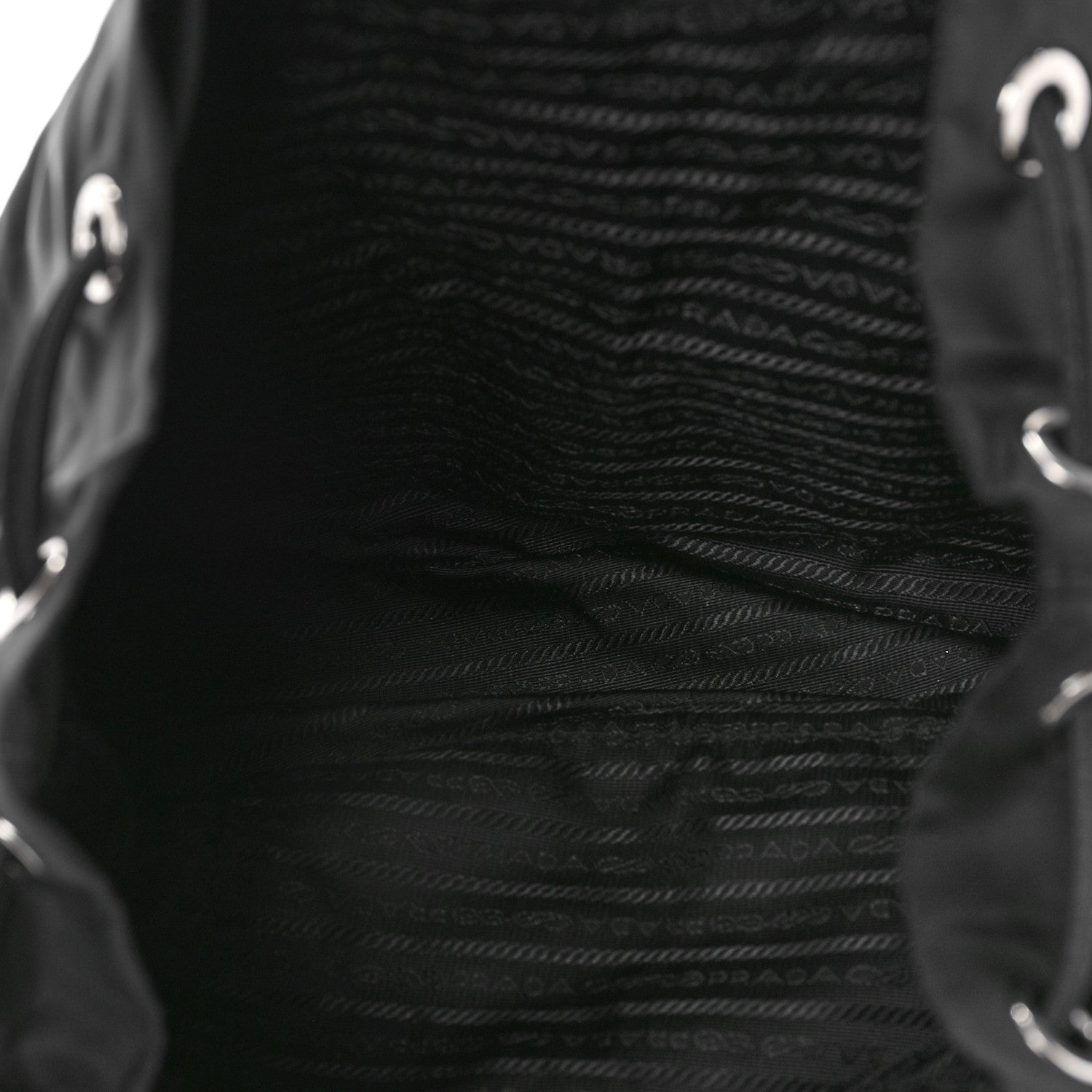 Prada Tessuto Nylon Saffiano Medium Backpack Black 4 of 9