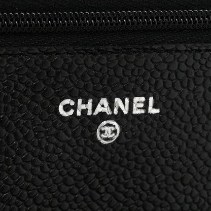 Chanel Caviar Quilted Wallet on Chain WOC Black 6 of 12