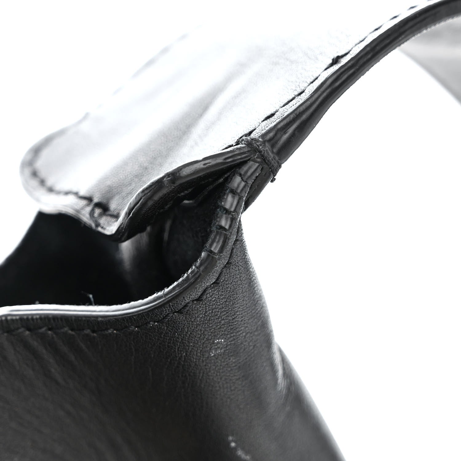 Saint Laurent Smooth Calfskin Paris VII Large Flat Hobo Black 19 of 19