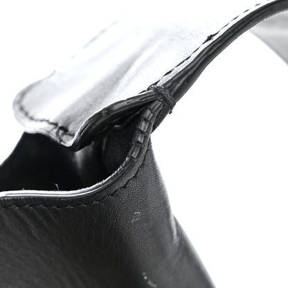 Saint Laurent Smooth Calfskin Paris VII Large Flat Hobo Black 19 of 19