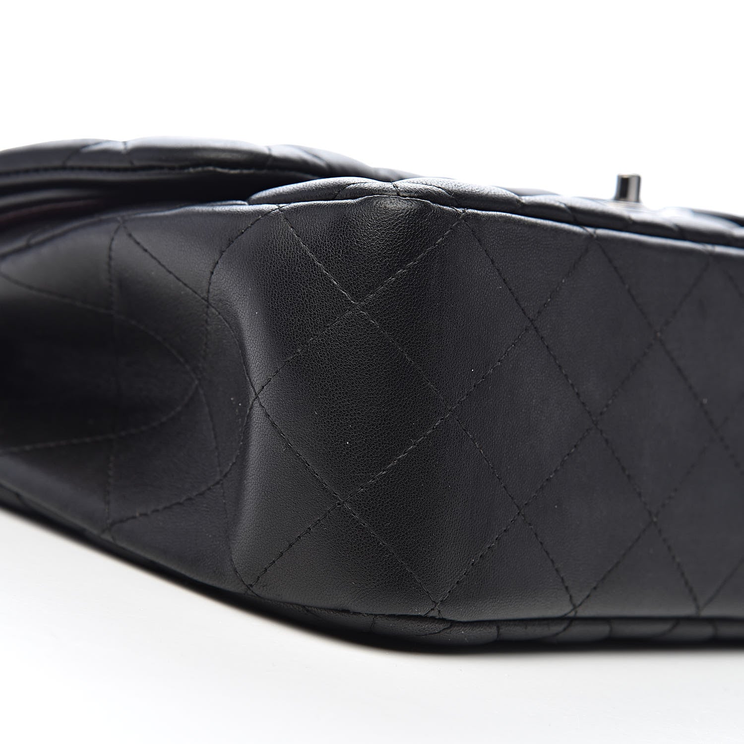 Chanel Lambskin Quilted Jumbo Double Flap Black 16 of 18