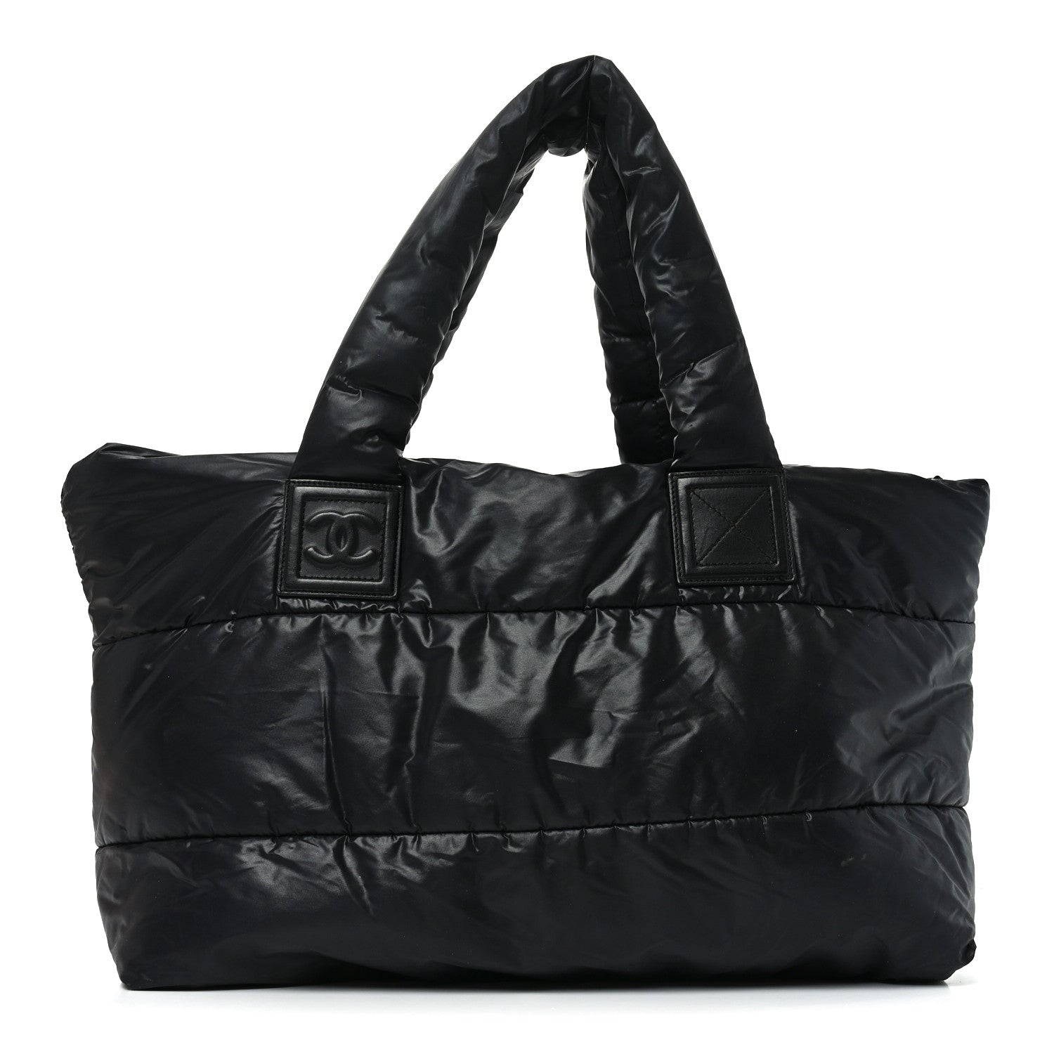 Chanel Lambskin Quilted Medium Coco Cocoon Reversible Tote Black 1 of 14