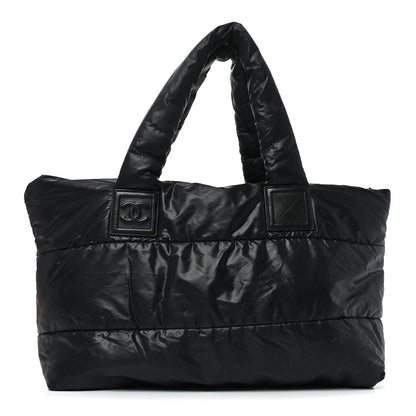 Chanel Lambskin Quilted Medium Coco Cocoon Reversible Tote Black 1 of 14