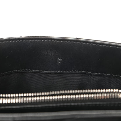 Saint Laurent Calfskin Y Quilted Monogram Small Loulou Chain Satchel Black 8 of 10