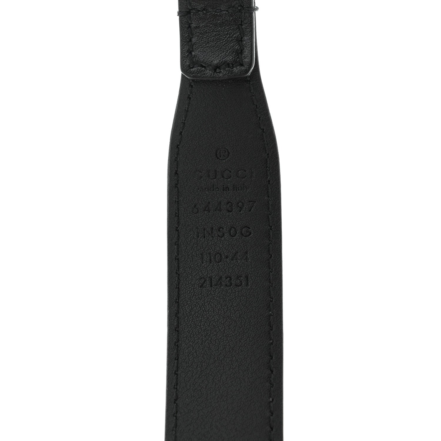 Gucci Smooth Calfskin Horsebit Belt 110 44 Black 3 of 5