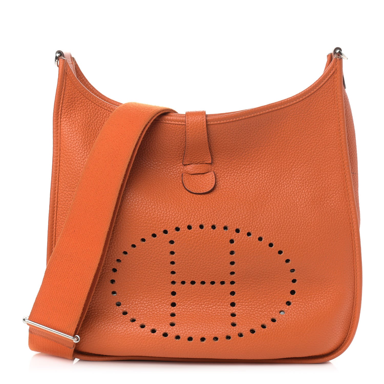 Hermes Taurillon Clemence Evelyne III PM Orange 1 of 19