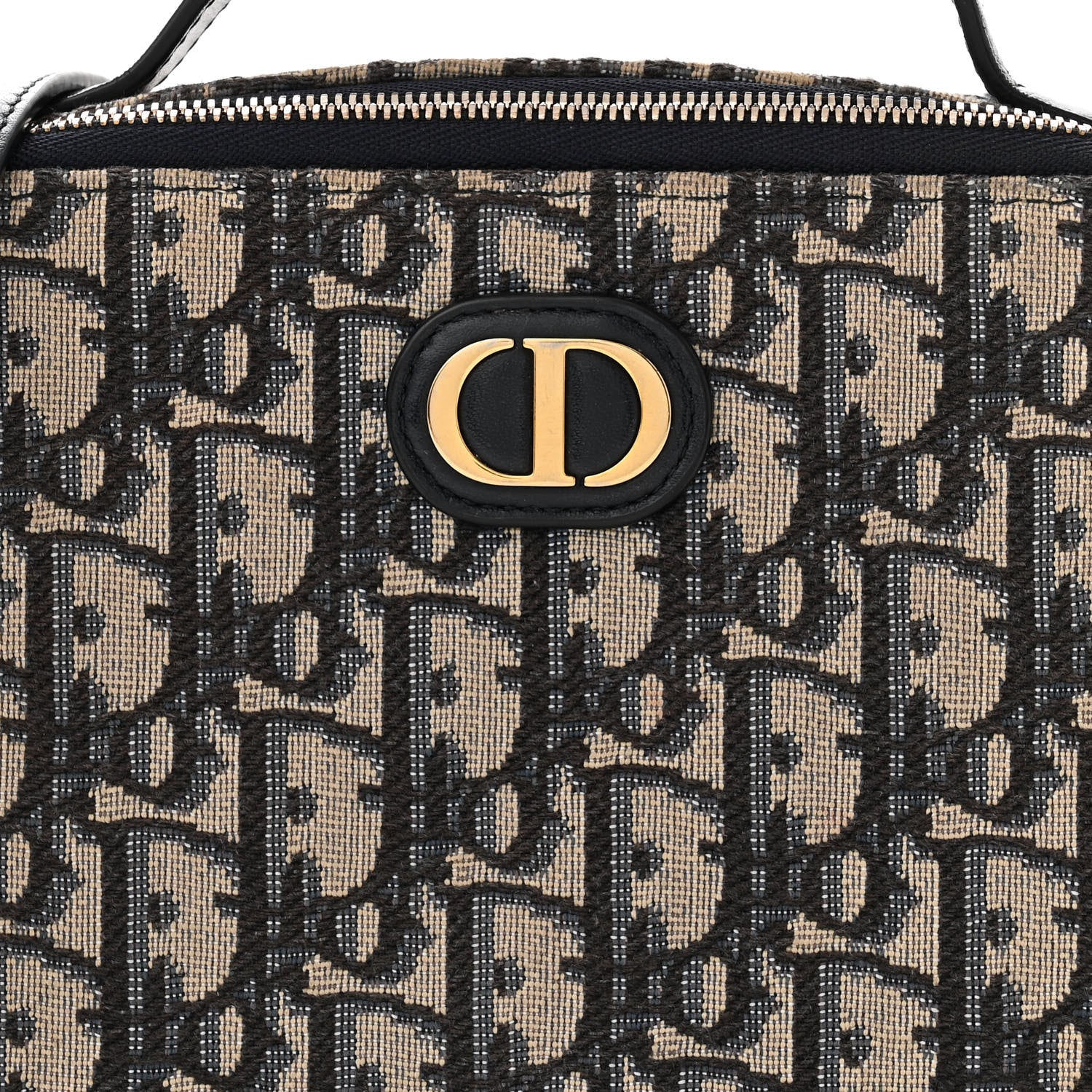 Christian Dior Oblique 30 Montaigne Top Handle Box Bag Blue 9 of 13