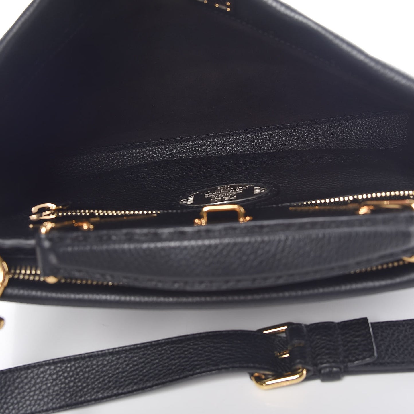 Cuoio Romano Selleria Monster Eyes Large Peekaboo Iconic Fit Satchel Black