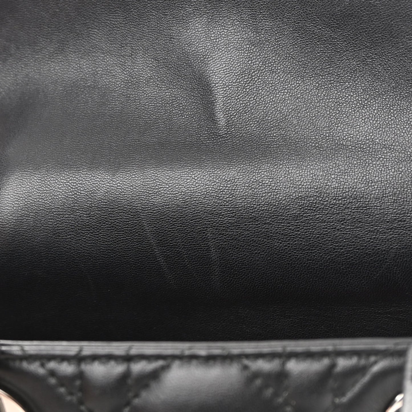 Lambskin Cannage Small Lucky Badges My Lady Dior Black