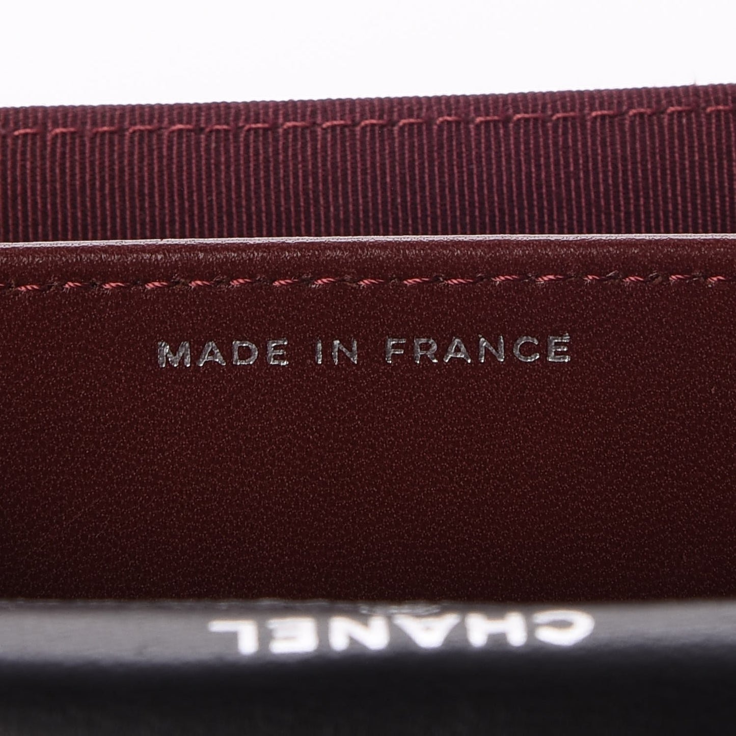Lambskin Quilted Flap Card Holder Wallet Black