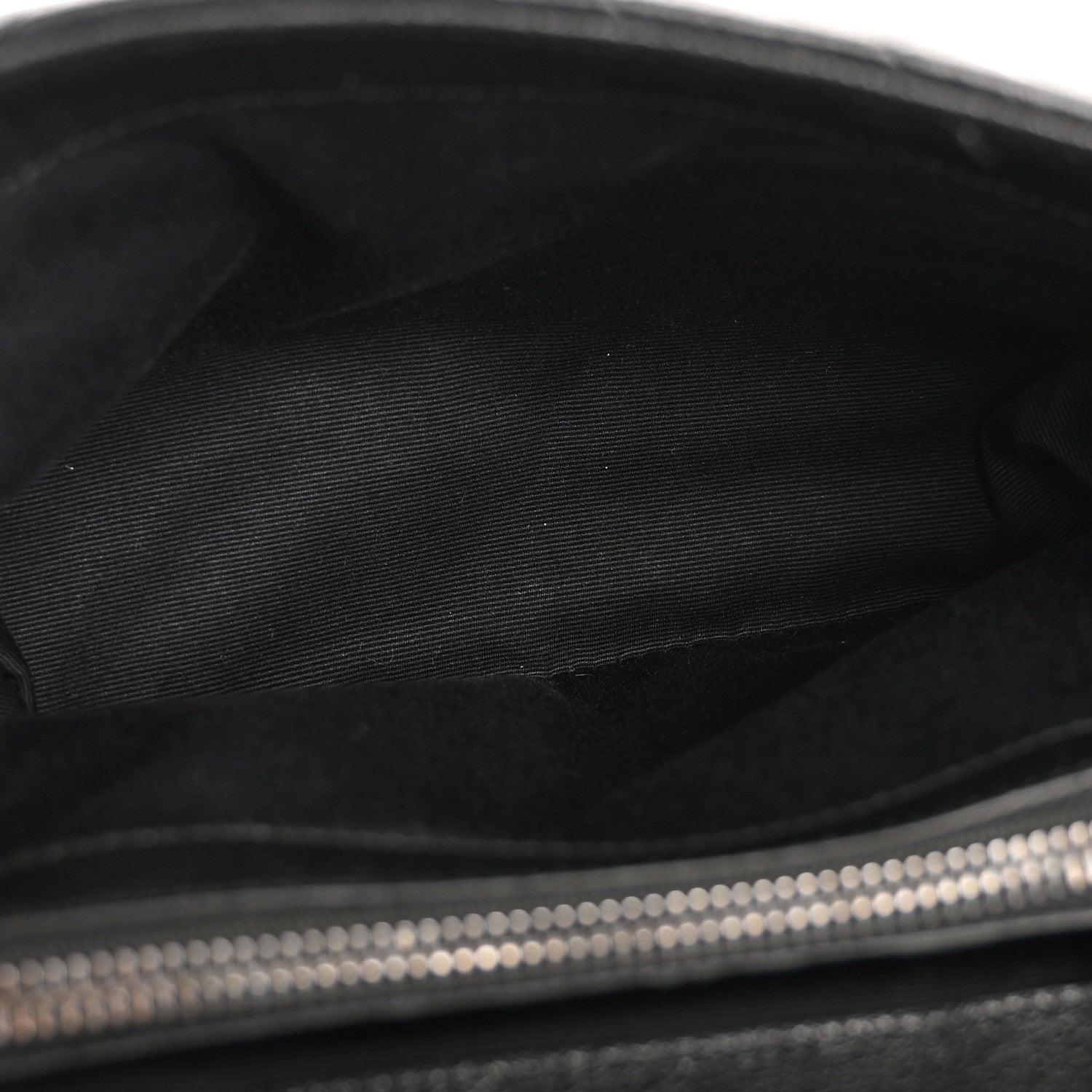 Saint Laurent Sheepskin Matelasse Chevron Monogram Medium College Bag Black 5 of 14