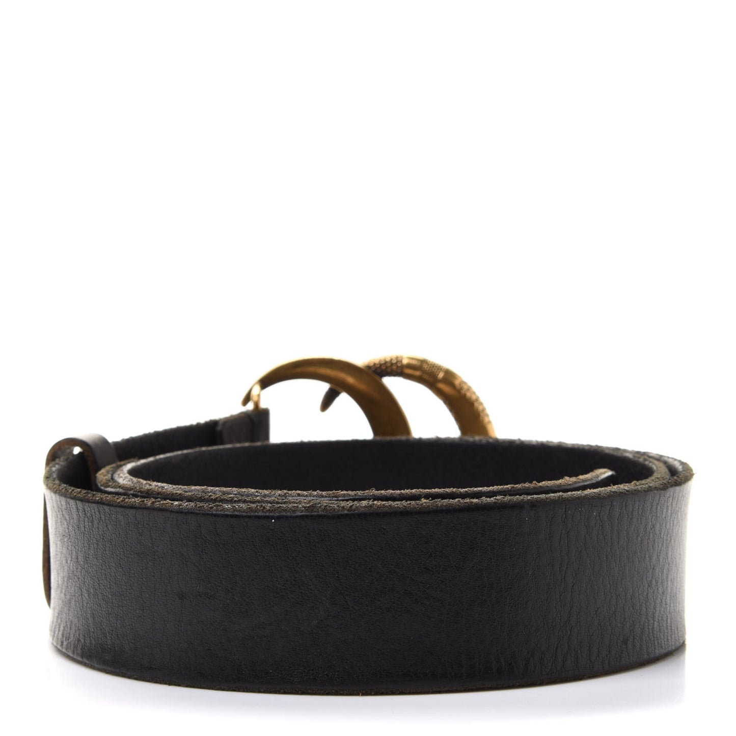 Faded Calfskin Snake Double G 40mm Belt 100 40 Black